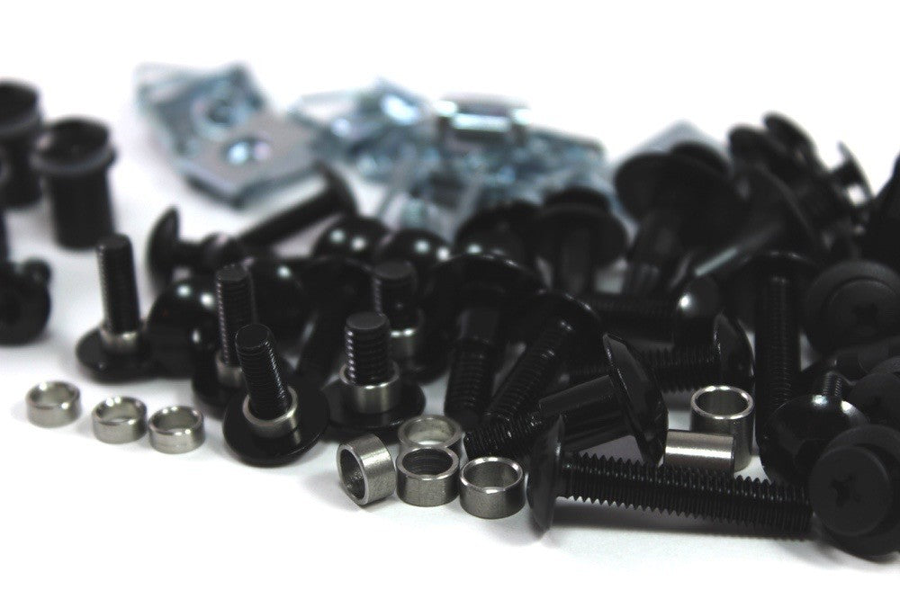 BMW S1000RR 2015-2019 Black Aluminium Fairing Bolts Screws Clips Kit Gen 3