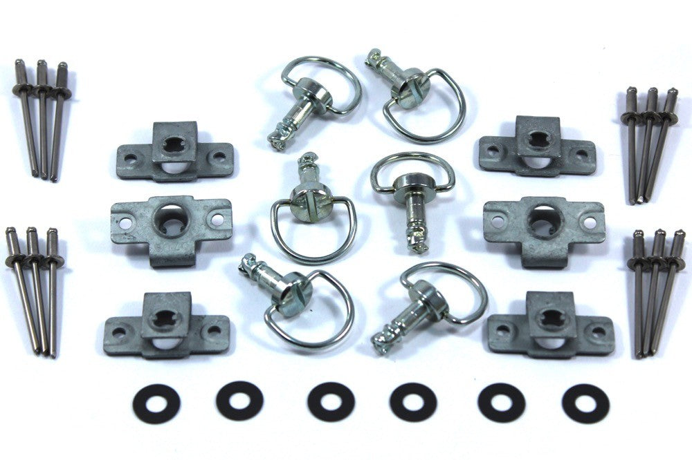 for Honda VFR750 RC30 1987-1990 Stainless Fairing & Screen Bolt Screw Dzus Kit