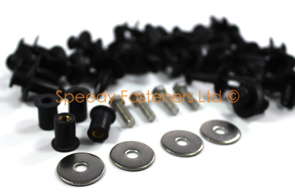 Lotus Exige S3 2012+ Complete 4x Wheel Arch Liner Bolt Screw Clip Kit Wheelarch