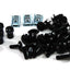 Kawasaki Ninja ZX-9R 1994-1997 Black Aluminium Fairing Screen Bolts Screws B1-B4