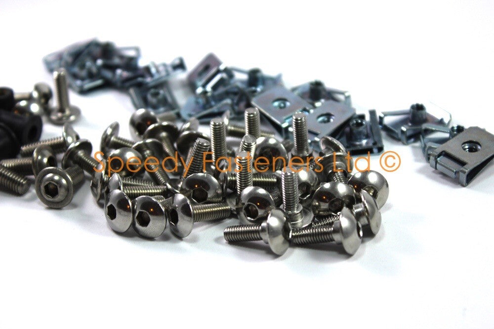 Triumph TT600 2000-2003 Stainless Fairing Bolts Clips Collars & Screen Bolt Kit