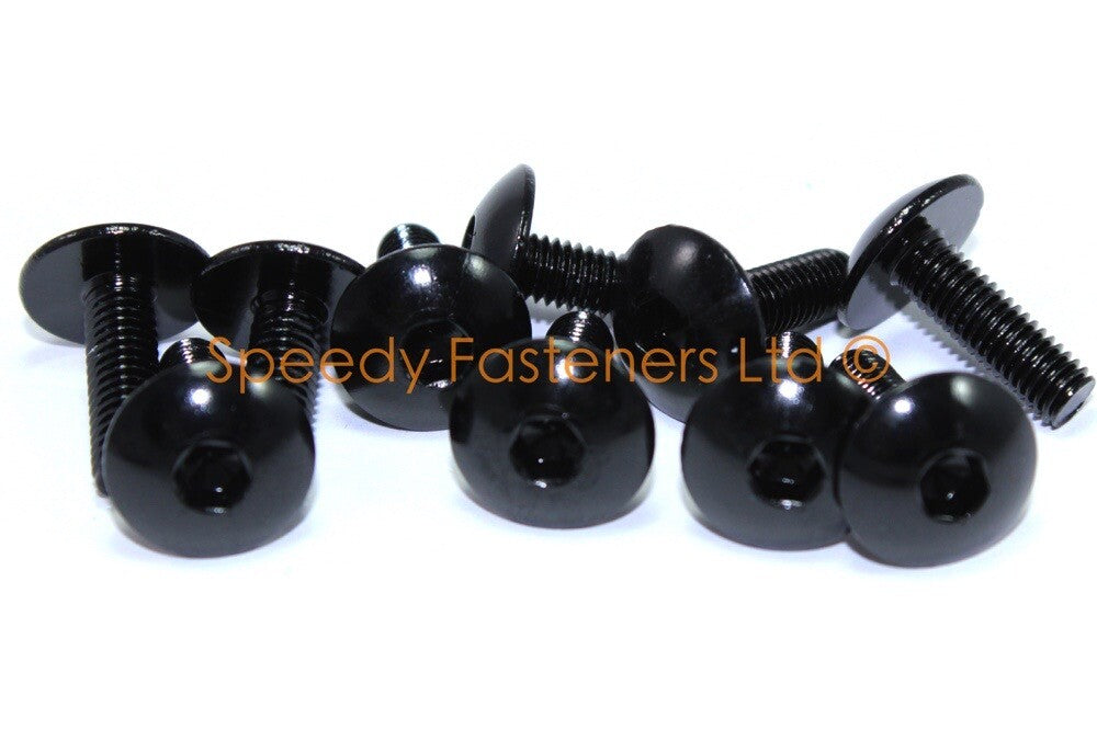 Ducati Panigale V2 Black Aluminium Fairing Bolts Screw Clips Kit 2020 onwards