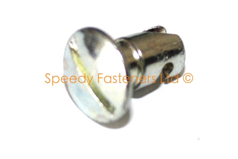 1x Dzus D4 AJ6 Panel Quick Release Fastener Quarter Turn Slotted + Wire