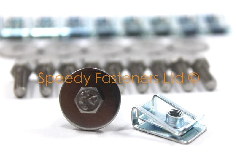 Lotus Exige S3 2012+ Stainless Steel Front Under Tray Bolts + Clips + Washers