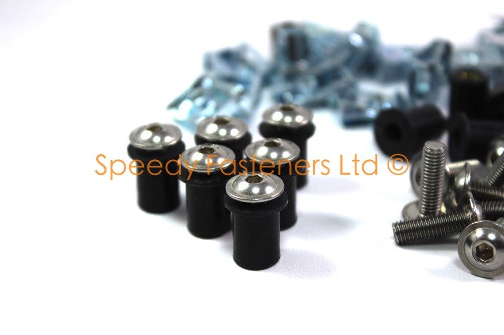 Kawasaki Ninja ZX-10R 2020+ Fairing & Screen Bolt Wellnut Stainless Fixings Kit
