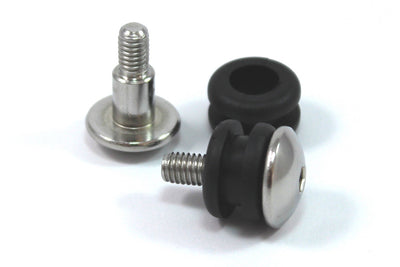 2x Stainless Fairing Bolts & Rubber Grommets fits Suzuki 09139-06126 09320-09016