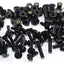 Kawasaki Ninja ZX-6R 1995-2002 Black Aluminium Fairing Screen Bolt Kit ZX6R