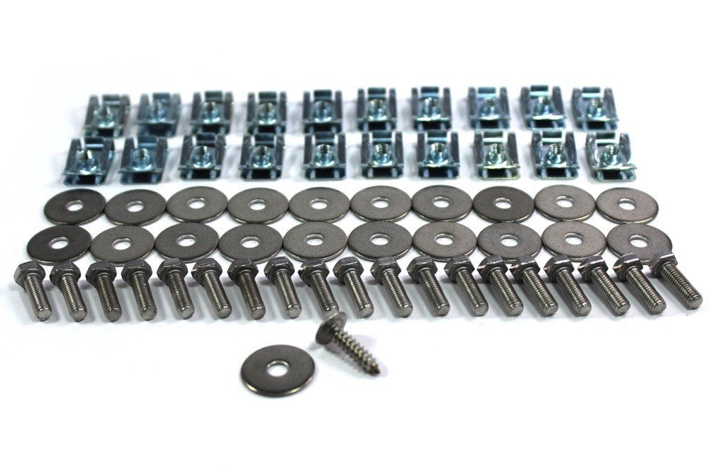 BMW 630i 650i 645i E63 E64 Engine & Gearbox Under Tray Shield 31x Clips & Bolts