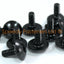 Triumph Speed Four Black Aluminium Fairing Bodywork Bolts Kit 2002-2006