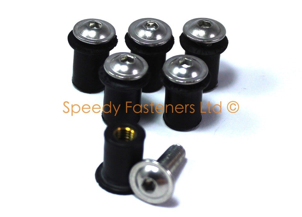 Aprilia RS4 50 2011+ Stainless Steel Fairing Cowl & Screen Bolt Screw Clip Kit