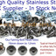 for Suzuki RG 125 RG125F Gamma 1992-1996 Stainless Fairing & Screen Bolt Kit