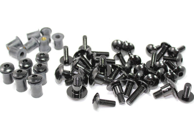 Yamaha Fairing Screen Bolt Kit Black Aluminium FZR 1000 1987-88 FZR1000 Genesis