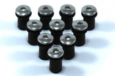 10x Honda 90111-KW3-003 Rubber Well Nuts Screen Fairing + Stainless Steel Bolts