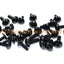 Yamaha R125 Fairing & Screen Bolt Clip Kit Black Anodised Aluminium 2019-2022