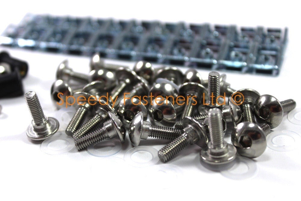 Aprilia Tuono 1000 2006-2010 Stainless Fairing Screen Shoulder Stepped Bolt Kit