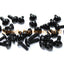 Aprilia RS4 125 2011 - 2015 Black Aluminium Fairing Screen Bolt & Clip Screw Kit