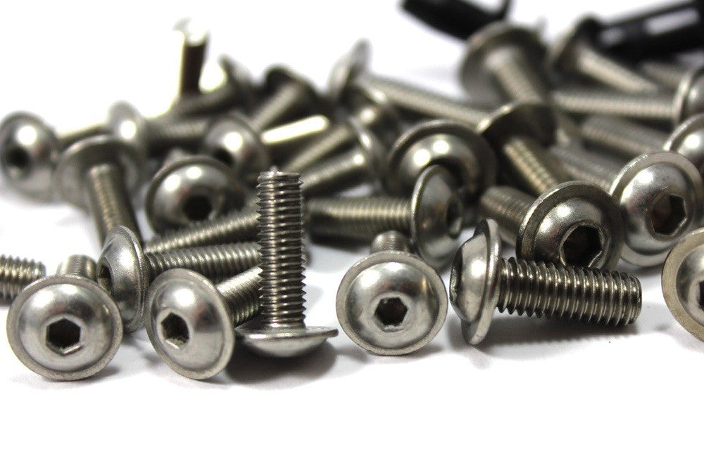 Kawasaki Ninja 650R ER-6F 2005-2008 Stainless Fairing Bolts & Screen Bolt Kit