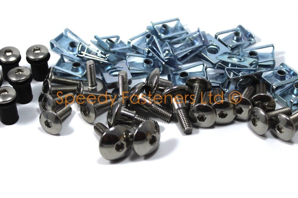 Triumph Speed 4 2002-2006 Stainless Fairing Bodywork Bolts Clips Kit