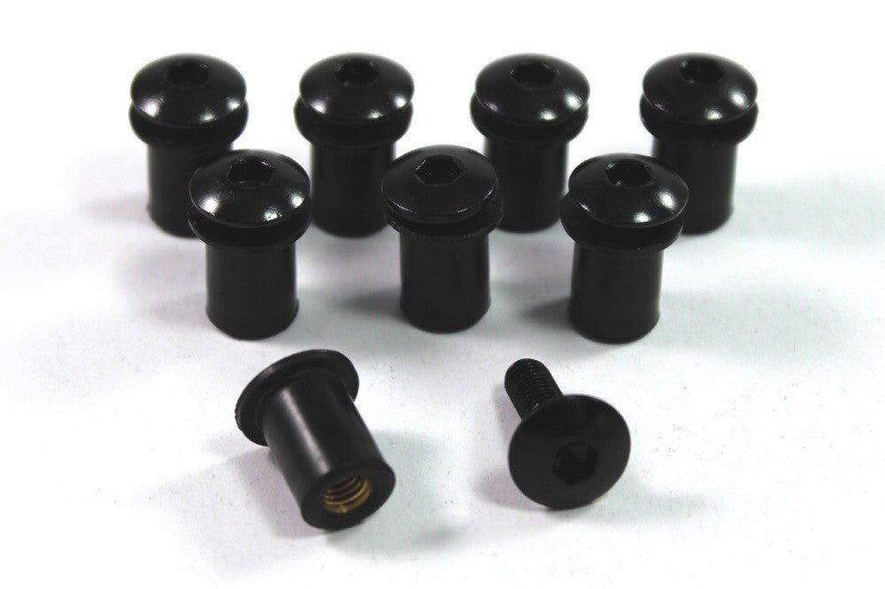 Ducati 888 1991-1997 Black Aluminium Fairing Bolt & Screen Bolts Kit Supersport