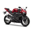 Yamaha R125 Black Anodised Aluminium Fairing & Screen Bolt Clip Kit 2008-2018