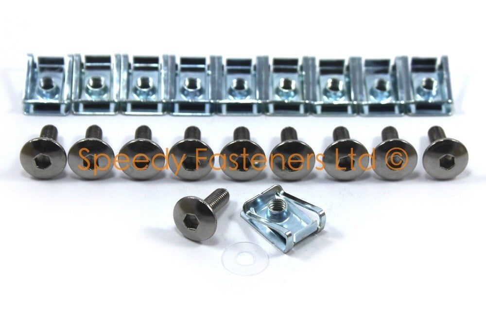 for Suzuki GSX-R400 1988-1989 Stainless Fairing Screen Bolt Clip Kit GSXR 400