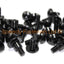 Honda VFR 800 VFR800 1998-2001 Black Aluminium Alloy Fairing Bolts & Fixings Kit