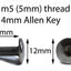 Yamaha R125 Fairing & Screen Bolt Clip Kit Black Anodised Aluminium 2019-2022