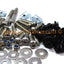 158 Piece Universal Race Track Pack Motorcycle Fairing Frame Bolts Fixings Dzus