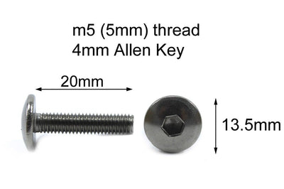 10x Aprilia RS660 m5 x 20mm Stainless Steel Fairing Mudguard Bolts 2B003307