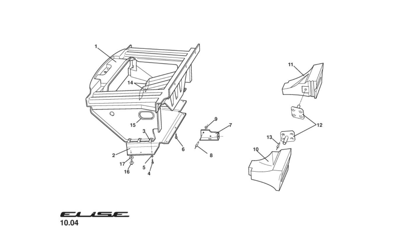 Lotus Elise S3 2011+ Stainless Steel Under Tray & Diffuser Bolts Screws Cip Kit