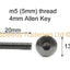 10x Aprilia RS660 m5 x 20mm Stainless Steel Fairing Mudguard Bolts 2B003307
