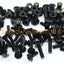 Kawasaki Ninja ZX-6R 1995-2002 Black Aluminium Fairing Screen Bolt Kit ZX6R