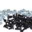 Yamaha FZR 1000 EXUP 1991-1994 Black Aluminium Fairing & Screen Bolts Clips Kit