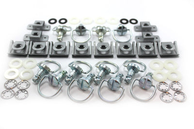 Renault Clio V6 Engine Bay & Front Storage Tray Cover 12 Pcs Dzus Bolt Clip Kit