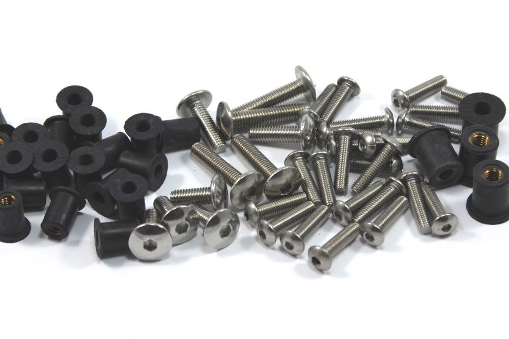 Ducati 600 750SS 900SS 1990-1997 Stainless Fairing & Screen Bolt Kit Supersport SS