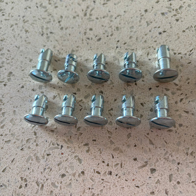 Norton Commander 10x Dzus Fasteners Fairing Panel Quick Release Fastener Quarter Turn Fasteners Slotted 55.1208, 55.1228, 55.1209