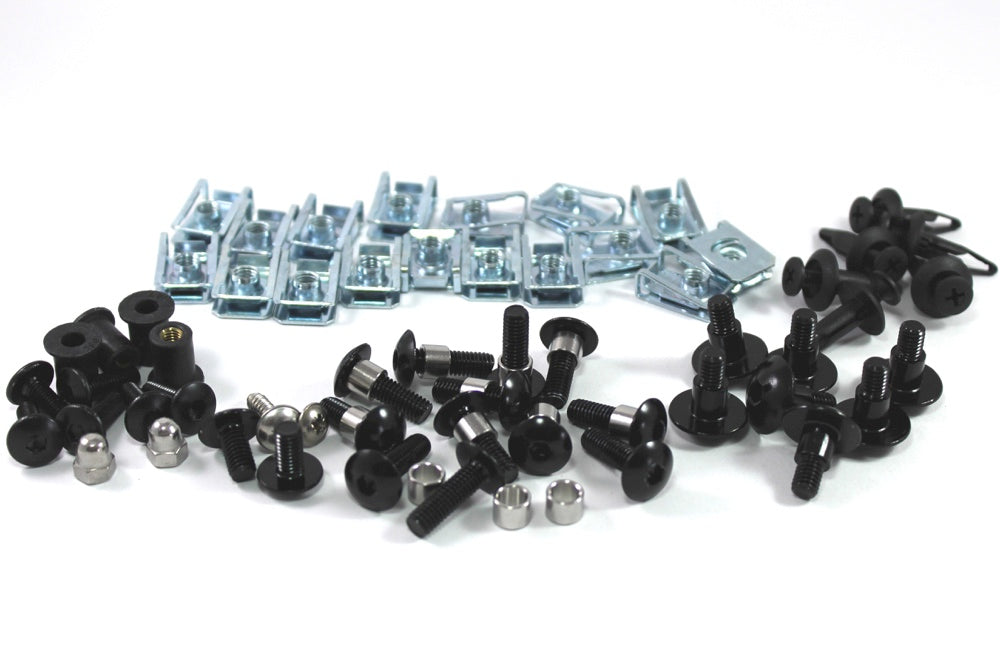 Honda CBR1100XX Blackbird SC35 1997-2007 Black Aluminium Fairing & Screen Bolt Kit