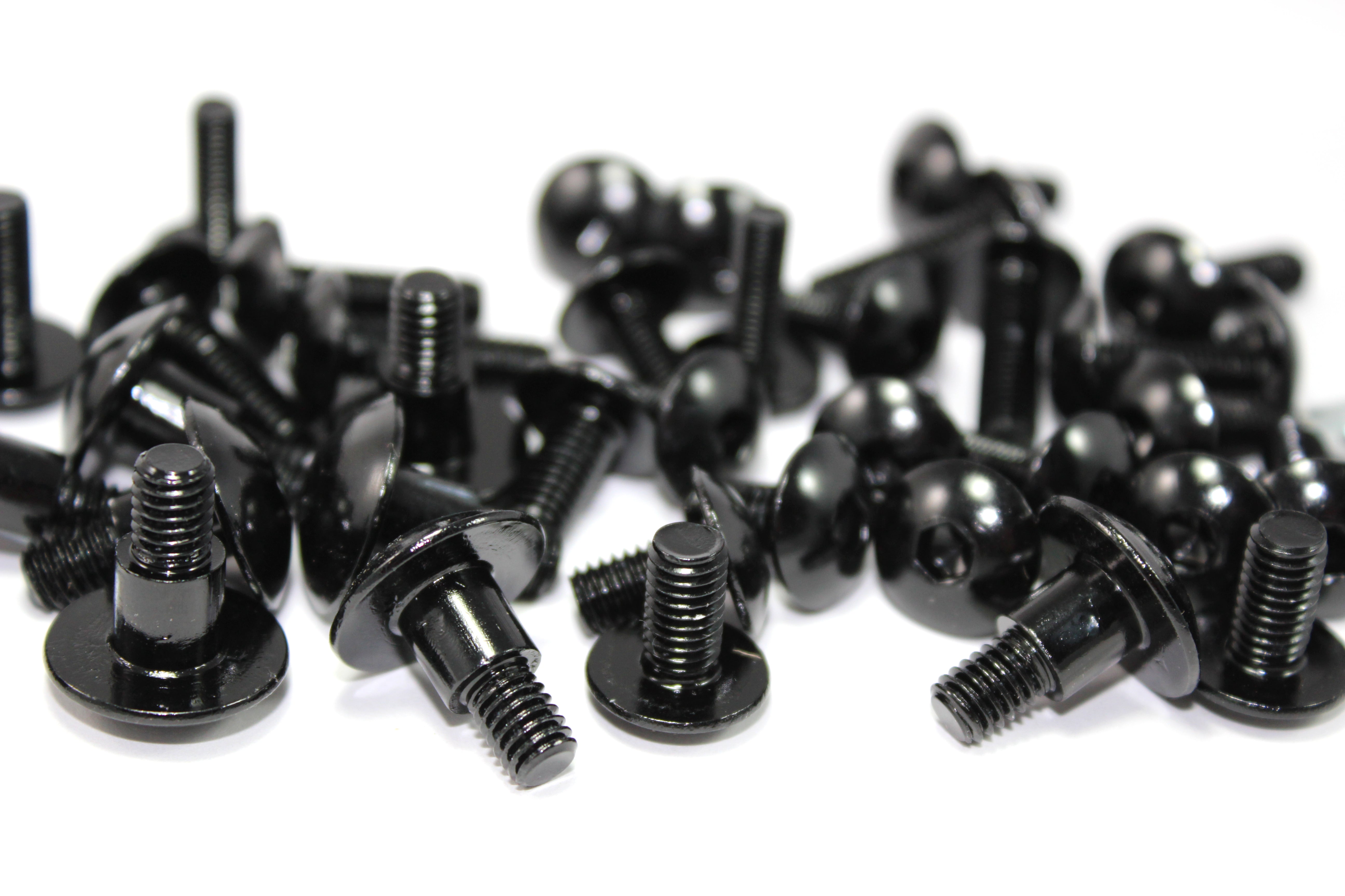 Complete Fairing Bolt Kit For Yamaha YZF-R6 / R6S (2003-2009) - Titanium Color Screws, Washers, Nuts, Clips