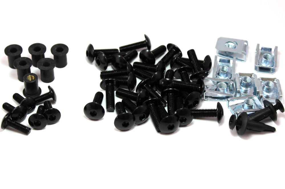 Yamaha FZS1000 Fazer 1000 2001-2005 Black Aluminium Bolt Fairing Bolts Clips Screws Kit