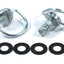 Large Dzus Fasteners D-Ring Bail Handle Silver Zinc Panex Studs 9mm (No Receptacle)