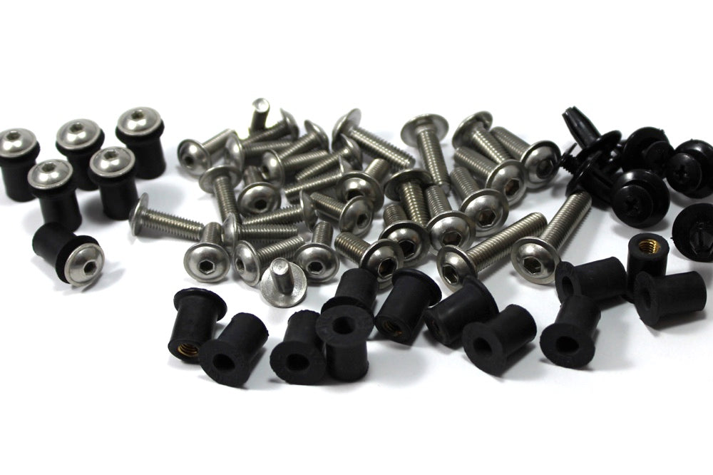 Kawasaki Ninja ZX-10R 2016-2020 Stainless Fairing Bolts Screen Bolt Screw Wellnut Kit