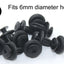 Plastic Screw Rivets Scrivets 6mm x 13mm Short