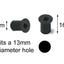 Rubber Well Nuts m6 (12.5mm diameter nut body)