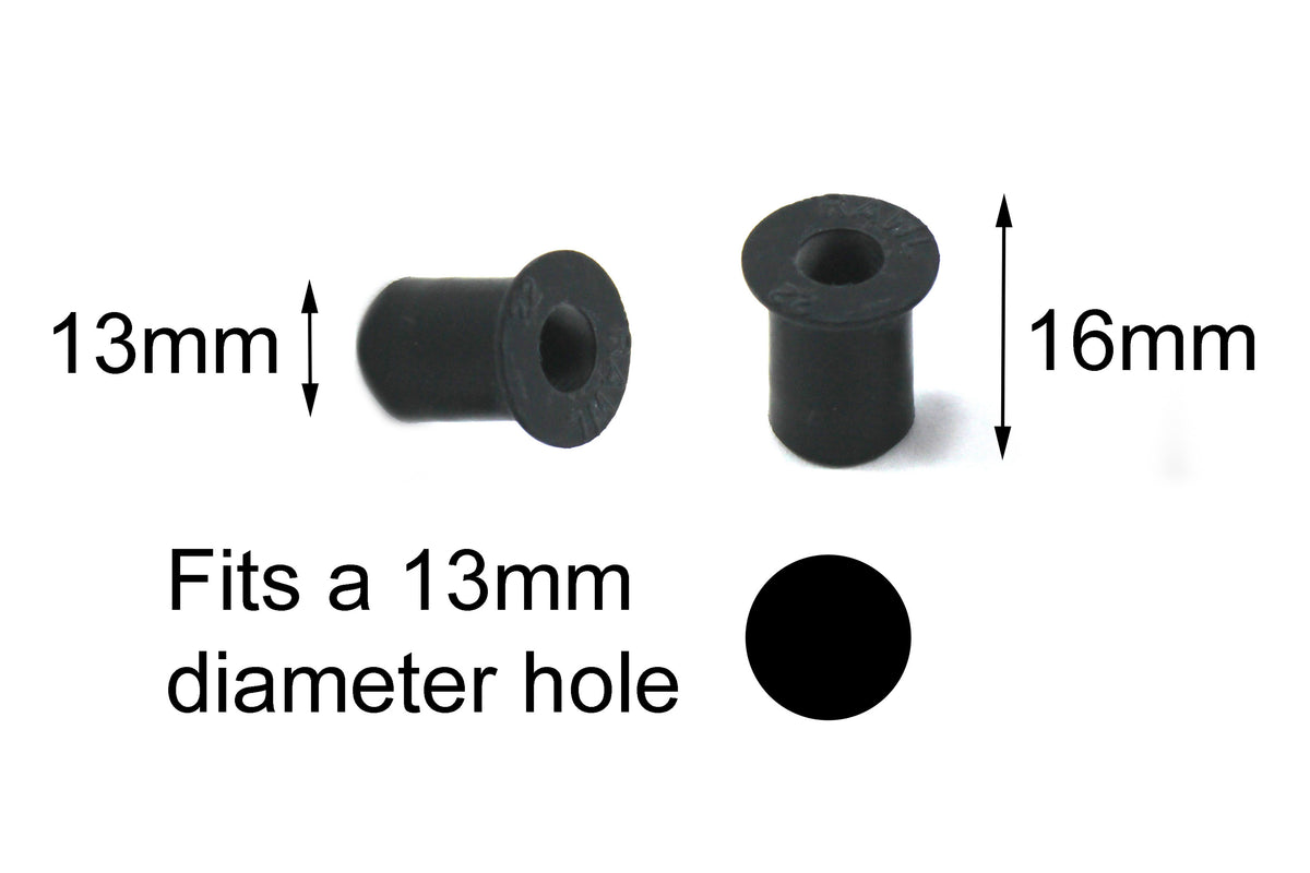 Rubber Well Nuts m6 (12.5mm diameter nut body)