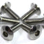 Motorcycle Wind Screen Shield Stainless Bolts & Rubber Well Nuts x 6