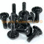 Black Aluminium Fairing Bolt m5 x 16mm (13.5mm diameter head) 3mm Shoulder Allen Key Button Head