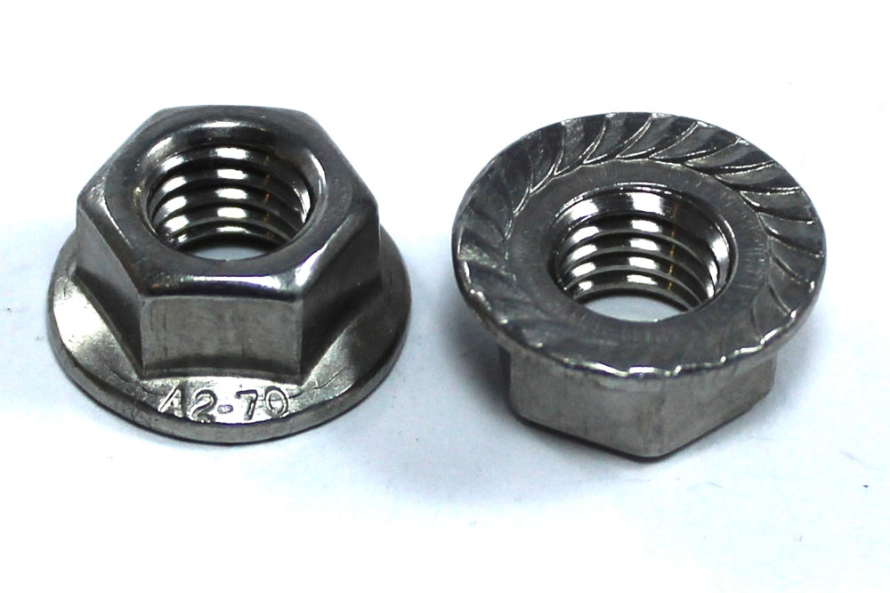 Stainless Steel Flanged Hexagon Hex Nuts m5 m6 m8 m10