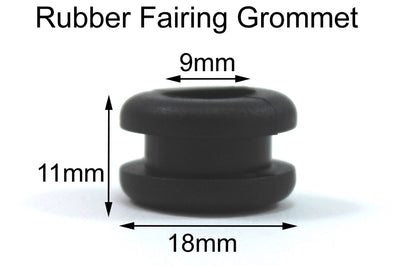 Rubber Fairing Grommets Cushion Vibration Damper Pad 9mm x 18mm x 11mm