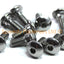 Stainless Steel Fairing Bolts m6 x 16mm (14mm diameter head) 4mm Shoulder Allen Key Button Head