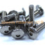 Stainless Steel Fairing Bolts m6 x 25mm (14mm diameter head) Allen Key Button Head